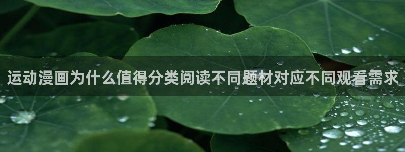 七七漫画今日更新：运动漫画为什么值得分类阅读不同题材对应不同观看需求